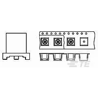 TE Connectivity-1061001-1 射频连接器 Conn MCX 0Hz to 6GHz 50Ohm Solder ST SMD F Gold Package