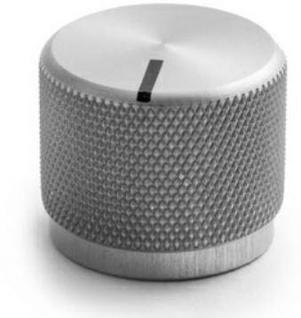 Kilo International-OEJL-90-3-5 Control Knobs Control Knob, Knurl/Round Clear Line