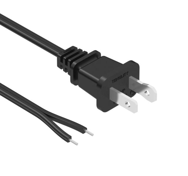 Tensility International-11-00018 Cable Assembly AC Power Cable Assembly AC Power 1m NEMA 1-15P 2 POS M 18AWG