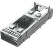 Samtec-QSFPC-1-2-S-F Steckverbinderzubehör Connector Accessories QSFP Cage Right Angle Flyover® Tray