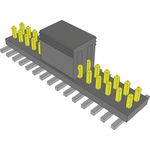 Conn Unshrouded Header HDR 30 POS 1.27mm Solder ST Top Entry SMD Tube