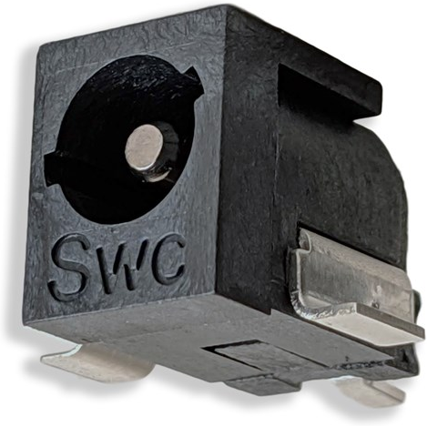 Switchcraft-RASM722BKZ Raccordement d'alimentation Conn DC Power F 2 POS Solder RA SMD 3 Terminal 1 Port Bulk