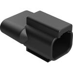 Conn Housing RCP 2 POS Crimp ST Cable Mount Black
