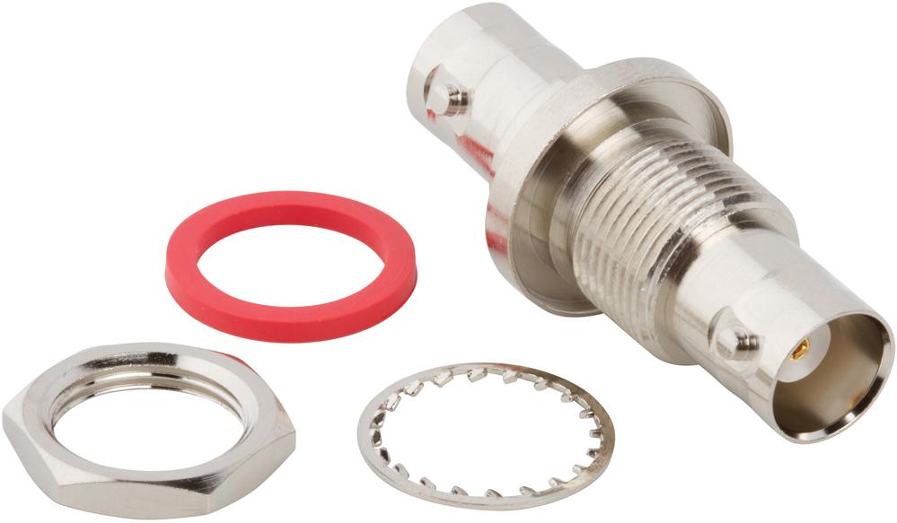 Amphenol RF-031-220G-RFX Conector RF Conn BNC Adapter 0Hz to 4GHz 50Ohm ST Panel Mount F/F Gold