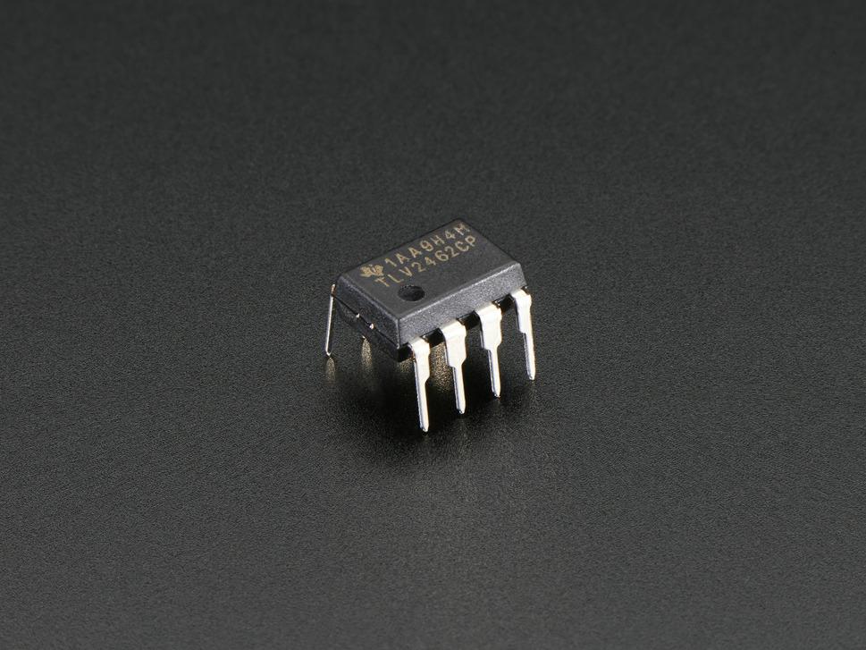 Adafruit Industries-808 Amplificadores operacionales Op Amp - Dual Rail-to-Rail - 2.7-6V power 80mA output - TLV2462