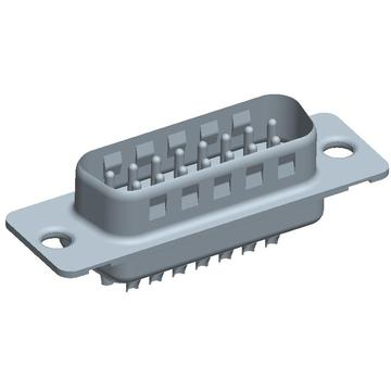 Amphenol Communications Solutions-DA15P065TXLF Connettore D-subminiatura D-Sub Cable Connector, Input Output Connectors, 15 Way Pin Solder Bucket, without Accessory