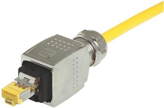 HARTING-09352250401 Steckverbinder, Telefon und Telekommunikation Conn RJ-45 PL 8 POS IDT ST Cable Mount 8 Terminal 1 Port Han® Cat 6