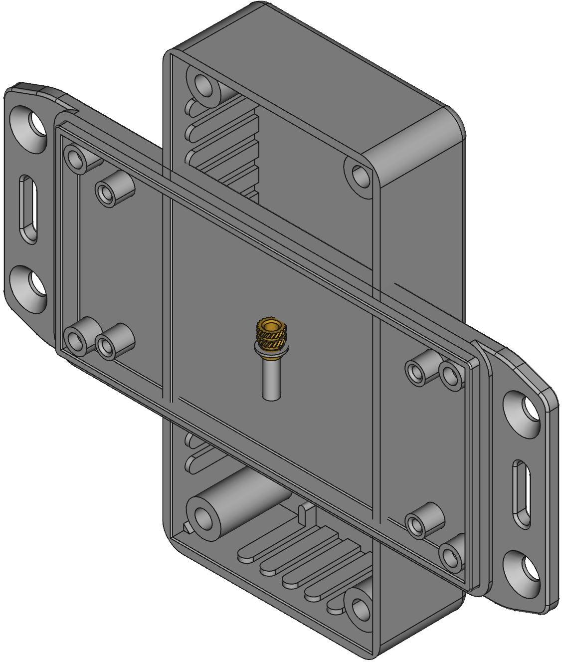 Hammond Manufacturing-1591AFLBK Kästen, Gehäuse und Gestelle Black Acrylonitrile Butadiene Styrene Flange Mount General Purpose Enclosure
