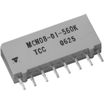 Cap Ceramic Network 0.1uF 50V X7R 20% SIP 8 Capacitor 125°C Bulk