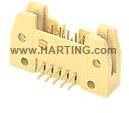 HARTING-09195166923 Steckverbinderleisten und Leiterplattenbuchsen Conn Shrouded Header (2 Sides) M 16 POS 2.54mm Solder RA Side Entry Thru-Hole Carton