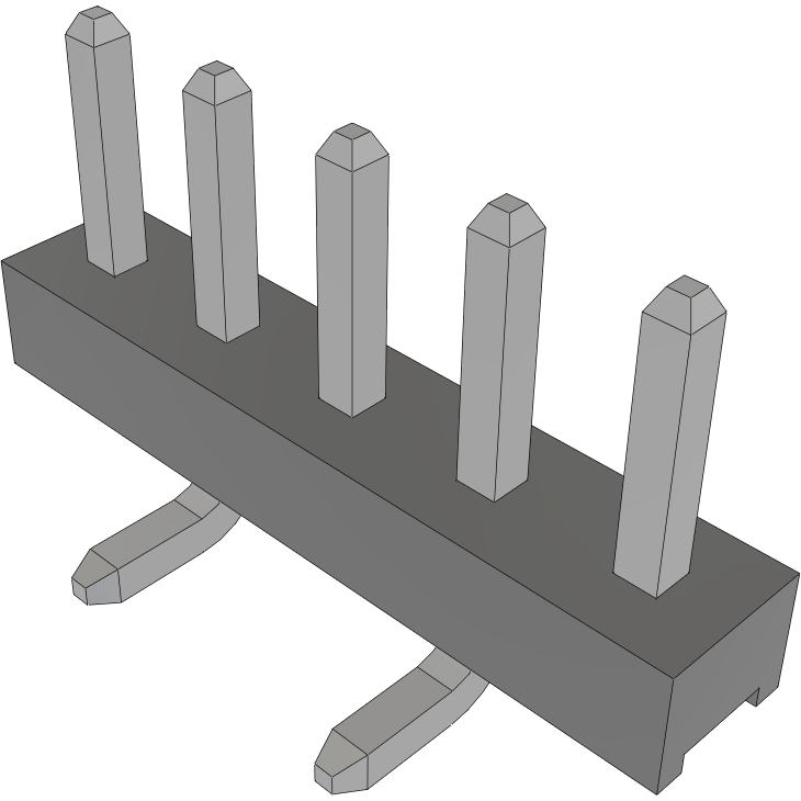 Samtec-TMM-105-01-TM-S-SM Connector Headers and PCB Receptacles Conn Unshrouded Header HDR 5 POS 2mm Solder ST Top Entry SMD Tube