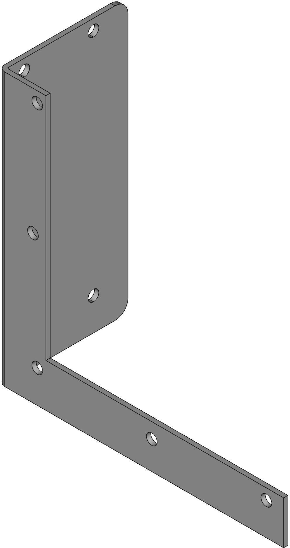 Hammond Manufacturing-1487DL2SS Accessori per cavi Cable Accessories Bracket Hanger Ceiling Rectangular Steel Gray