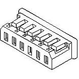 Molex-51004-0500 分立接线罩连接器 Conn Housing RCP 5 POS 2mm Crimp ST Cable Mount Natural MicroBlade™ Bag
