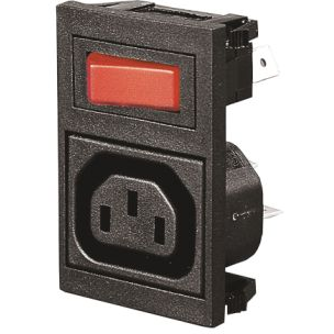 Bulgin Components PLC-BZV47/Z0000/02 Spannungsversorgungseingangsmodule Power Entry Module Unfiltered F 3 POS 250VAC 10A Switch ST 1 Port