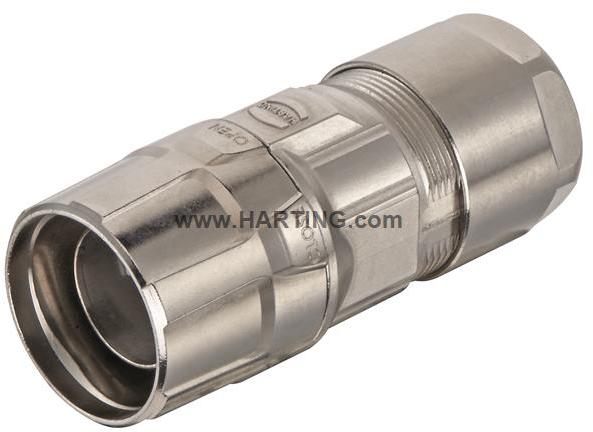 HARTING-09151000492 Schrumpfbalgenadapter Hood 180° M23 Shell Size Nickel Copper-Zinc Alloy Screw Lock