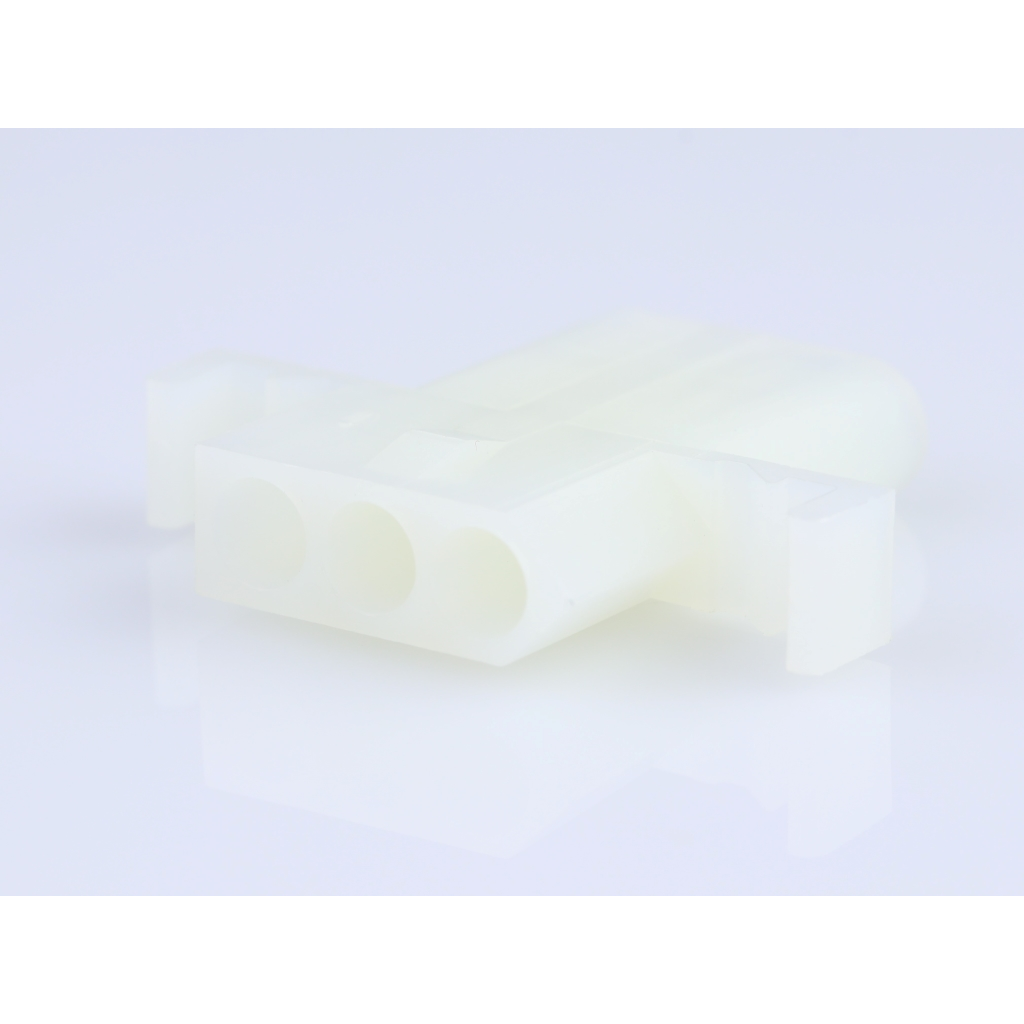 Molex-0003091031 Connector Discrete Wire Housing Conn Housing RCP 3Power POS 5.03mm Crimp ST Panel Mount Natural Bag