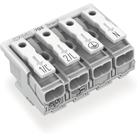 WAGO-294-8024 Potenza del connettore Conn Power 4Power POS Spring Clamp ST Cable Mount 1 Port Foil