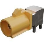 Conn SMB 50Ohm Solder RA Thru-Hole F Gold Tray