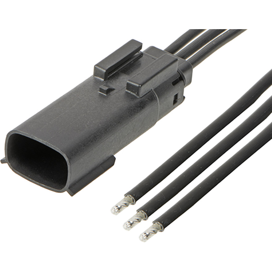 Molex-2162831032 Cable Assembly DC Power Cable Assembly 0.3m Wire to Board 3POS M Crimp 14AWG