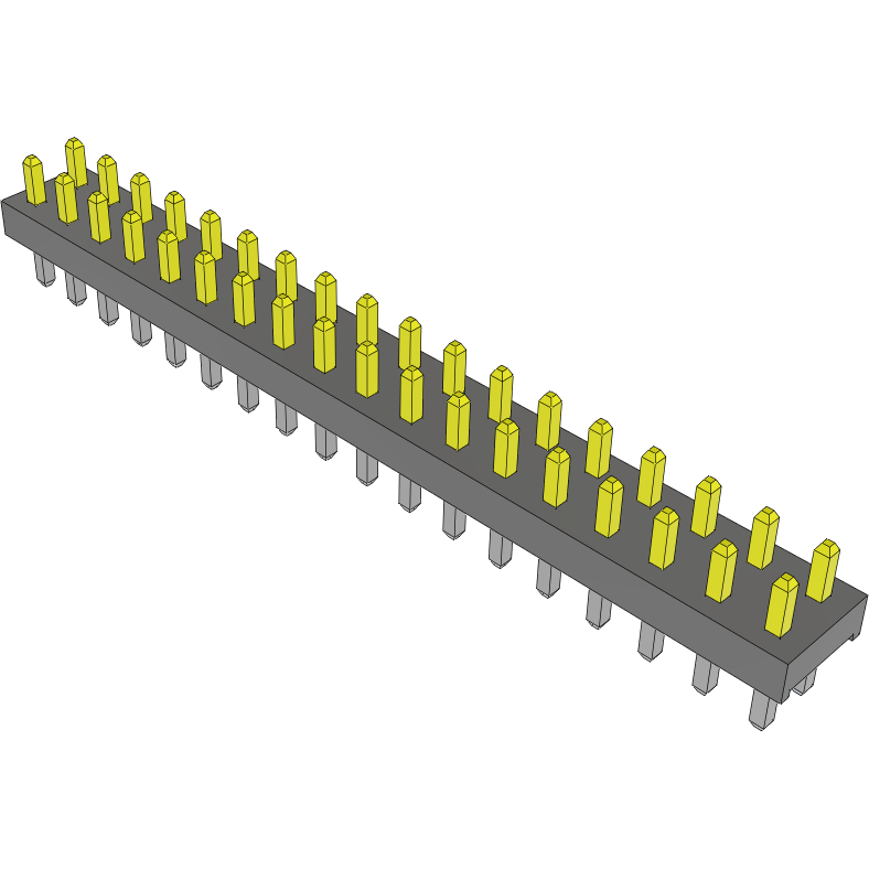 Samtec-TMM-118-04-L-D Connector Headers and PCB Receptacles Conn Unshrouded Header HDR 36 POS 2mm Solder ST Top Entry Thru-Hole Bulk