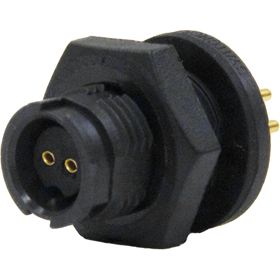 Switchcraft-EN2P2F20P Conector circular Conn Circular SKT 2 POS Solder Cup ST Panel Mount 2 Terminal 1 Port Bulk