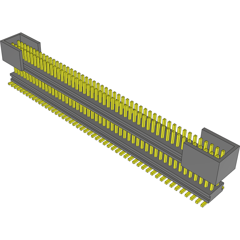 Samtec-AW-50-03-G-D-210-075-ES-A 连接器插头及 PCB 插座 Conn Board Stacker HDR 100 POS 0.8mm Solder ST SMD Tube