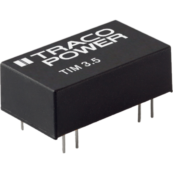 TRACO Electronic AG-TIM 3.5-1215 Convertitore da DC a DC e modulo di regolazione della commutazione Module DC-DC 12VIN 1-OUT 24V 0.146A 3.5W 7-Pin DIP Module