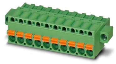 PHOENIX CONTACT-FKCT 2.5/ 6-STF-5.08 Steckverbinder, Klemmenblöcke Conn Spring Cage F 6 POS 5.08mm Push-In Spring ST Cable Mount 12A