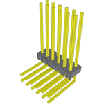 Conn Unshrouded Header HDR 12 POS 2.54mm Solder RA Side Entry Thru-Hole Bulk