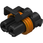 Conn Housing RCP 2 POS Crimp ST Cable Mount Black