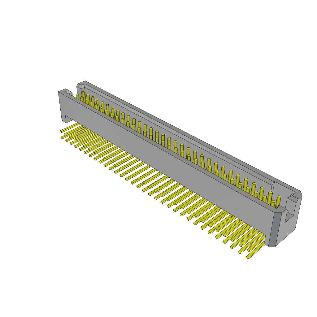 Samtec-TFC-132-01-F-D-RA Steckverbinderleisten und Leiterplattenbuchsen Conn Shrouded Header (4 Sides) HDR 64 POS 1.27mm Solder RA Side Entry Thru-Hole TIGER EYE™ Tube