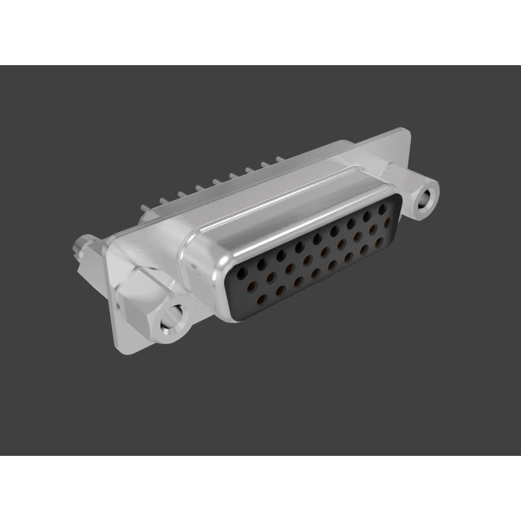 Amphenol Communications Solutions-17EHD026SCH232 Steckverbinder, D-Sub Conn D-Sub SKT 26 POS 1.14mm Solder ST Thru-Hole 26 Terminal 1 Port Tray