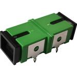 ADAM TECH-OPSA1BNPC1N1 Steckverbinder, LWL SC Type Adapter 1 Port Short Ears Dust Cap Press Fit