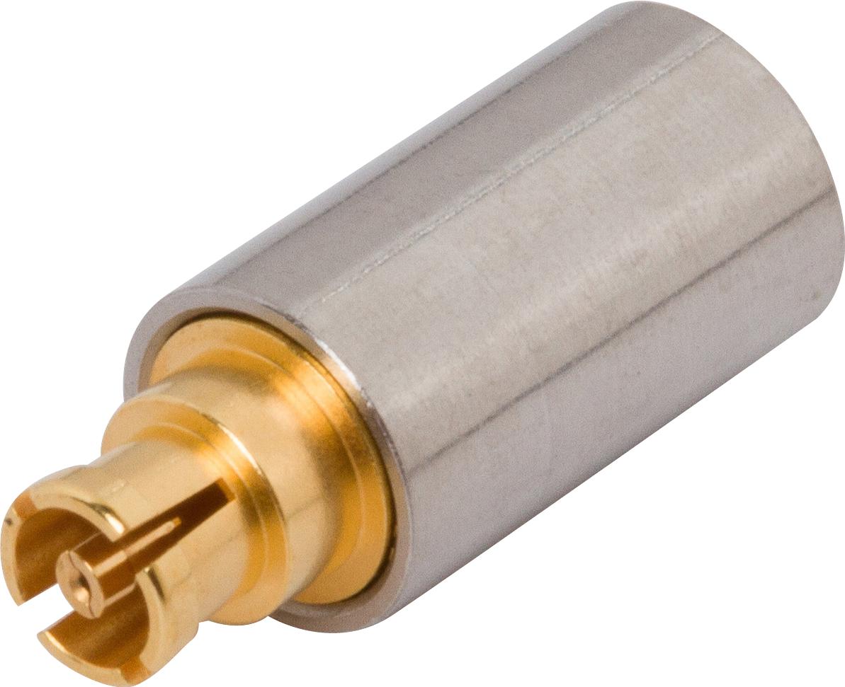 Amphenol SV Microwave-1132-4005 RF-Steckverbinder Conn SMPM Adapter 0Hz to 65GHz 50Ohm ST PL/F Gold Over Nickel Tray