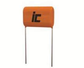 Illinois Capacitor-153MSR630K Película del capacitor Cap Film 0.015uF 630V PET 10%( 13 X 6.5 X 10.5mm) Radial 10mm 125°C