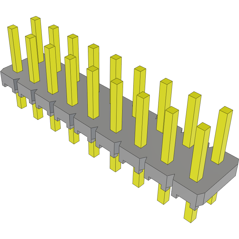 Samtec-SLW-109-01-F-D Steckverbinderleisten und Leiterplattenbuchsen Conn Socket Strip SKT 18 POS 2.54mm Solder ST Top Entry Thru-Hole Bulk