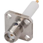 Conn SMA 0Hz to 18GHz 50Ohm ST Flange Mount RCP Gold Over Copper Tray