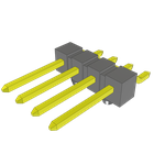 Conn Unshrouded Header HDR 4 POS 2.54mm Solder RA Side Entry SMD Tube
