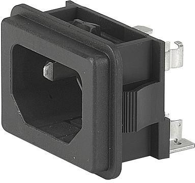 SCHURTER-GSF2.2011.01 Power Entry Modules Power Entry Module Unfiltered M 3 POS 125VAC 10A Fuse ST 1 Port