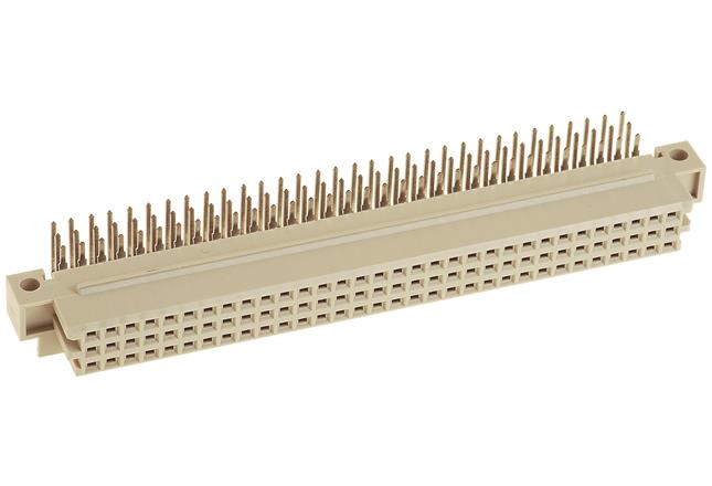 HARTING-09732322801 Steckverbinder, Mutterplatine Conn Hard Metric F 32 POS 5.08mm Solder RA Thru-Hole