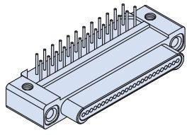 Glenair-890-008-15PA2-BRT1T Connettore circolare Series 89 Nanominiature Connectors Single Row Right Angle Printed Circuit Board