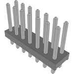 Conn Unshrouded Header HDR 14 POS 2mm Solder ST Top Entry Thru-Hole Bulk