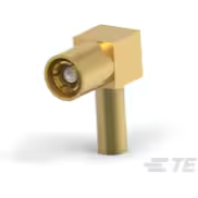 TE Connectivity-414002-1 RF-Steckverbinder Conn SMB 0Hz to 4GHz 50Ohm Crimp RA Cable Mount PL Gold Over Nickel Carton