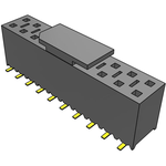Conn Socket Strip SKT 20 POS 2.54mm Solder ST Top Entry SMD TIGER CLAW™ T/R