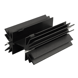 Same Sky (formerly CUI Devices)-HSE-B18381-035H Disipador de calor Heat Sink Passive TO-218 Vertical Thru-Hole Aluminum 6063-T5 Black Anodized