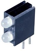 Dialight-553-0171F LED LED Bi-Level Uni-Color Orange/Red 600nm/635nm 2-Pin Bulk