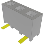Conn Socket Strip SKT 3 POS 2mm Solder ST Top Entry SMD TIGER EYE™ T/R