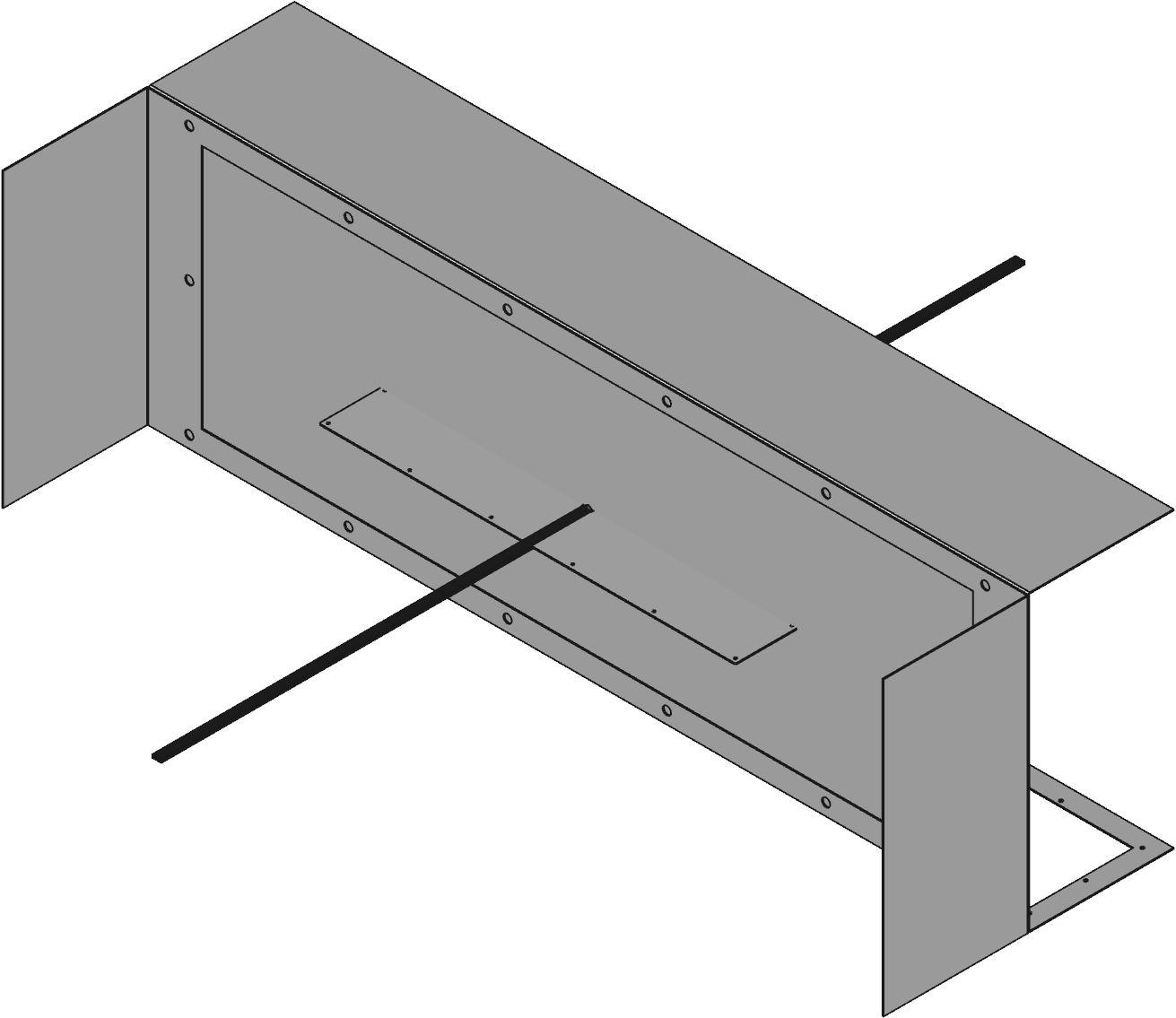 Hammond Manufacturing-HTH127224 Accesorios del cable Top Hat Cable Modules