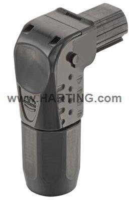 HARTING-09930010501 Schrumpfbalgenadapter Hood 90° Polyamide Han®