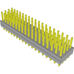 Conn Board Stacker HDR 72 POS 2mm Solder ST Thru-Hole Bulk